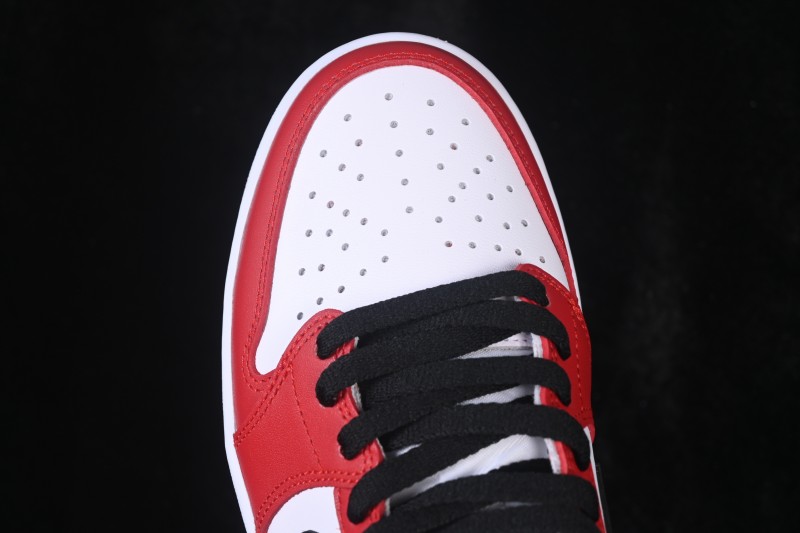 Nike Air Jordan 1 Low OG Retro Basketball Shoes with Classic White Red Black Colorway - HQ6998-600