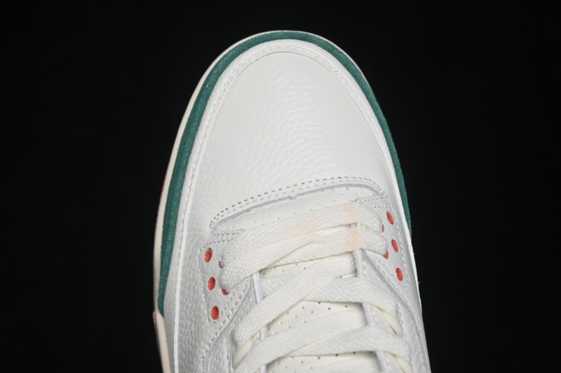 Nike Air Jordan 3 Retro "Miami" Solefly Collaboration White Green Orange Sneakers - IF4491-100