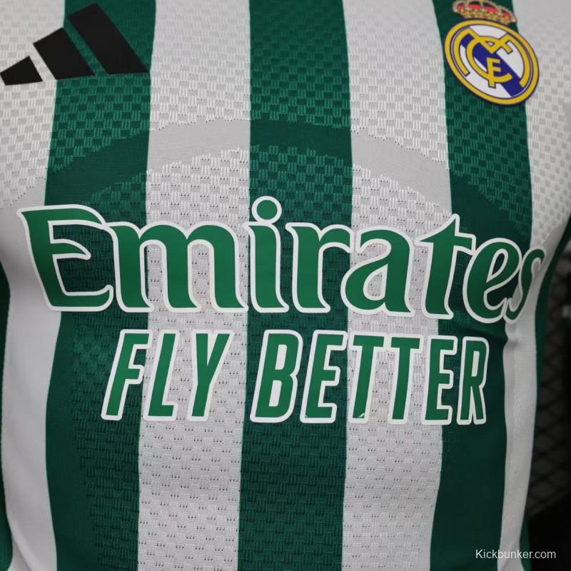 Player Version 26/27 Real Madrid Green & White Stripes Special Edition Jersey