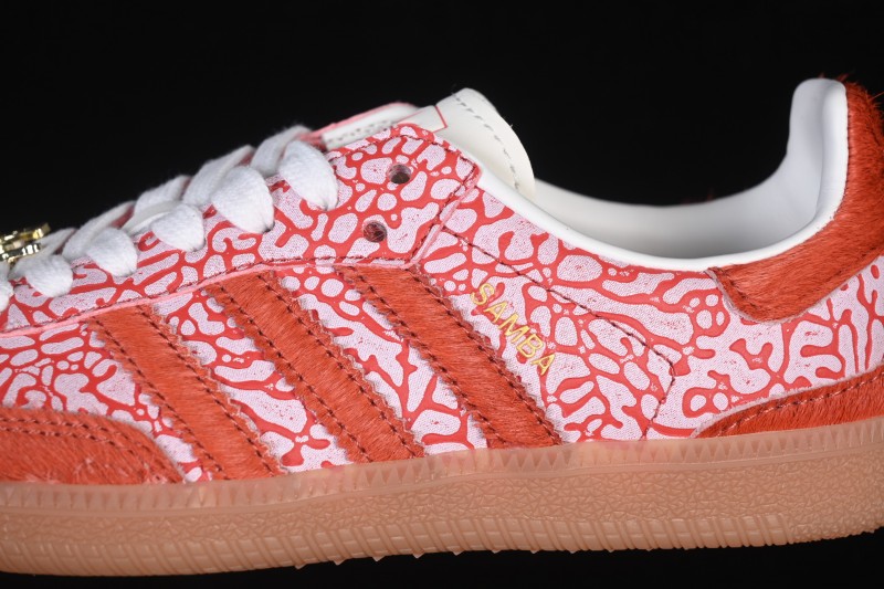 Adidas Samba OG Classic Skateboarding Shoes with Suede Upper - JR8743