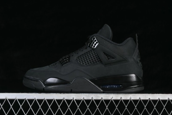 Air Jordan 4 Retro Black Cat Premium Suede Sneakers - FV5029-010