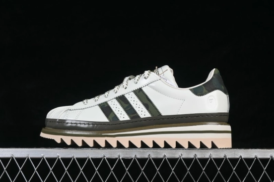 Adidas Superstar Shell-Toe Casual Sneakers with Serrated Sole - KJ1473