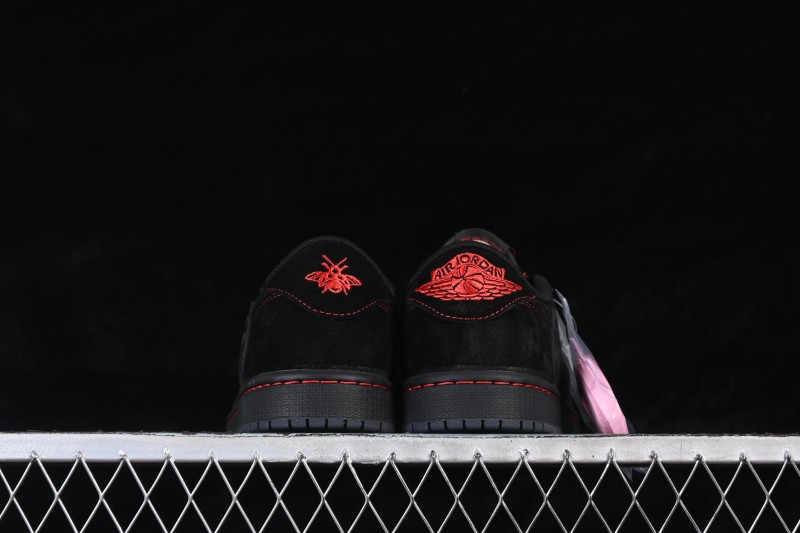 Nike Travis Scott Air Jordan 1 Low OG Retro Basketball Shoes with Reverse Swoosh - DM7866-003