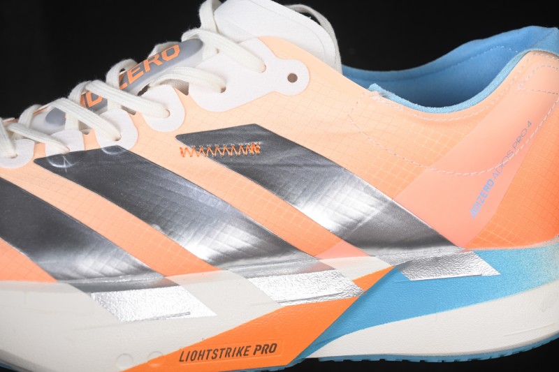 Adidas Adizero Adios 4 Lightweight Low-Top Running Shoes with Breathable Mesh - KH6360