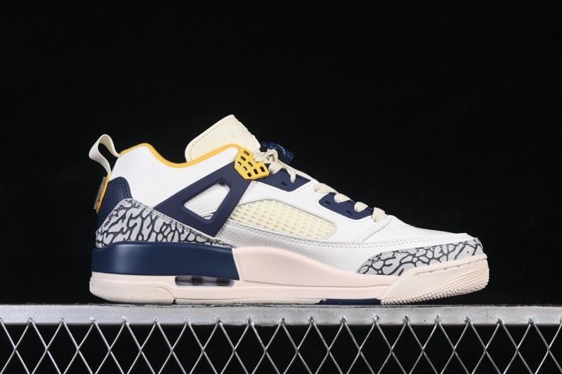 Nike Jordan Spizike Low Lifestyle Basketball Sneakers with Mixed Design Elements - FQ1759-111