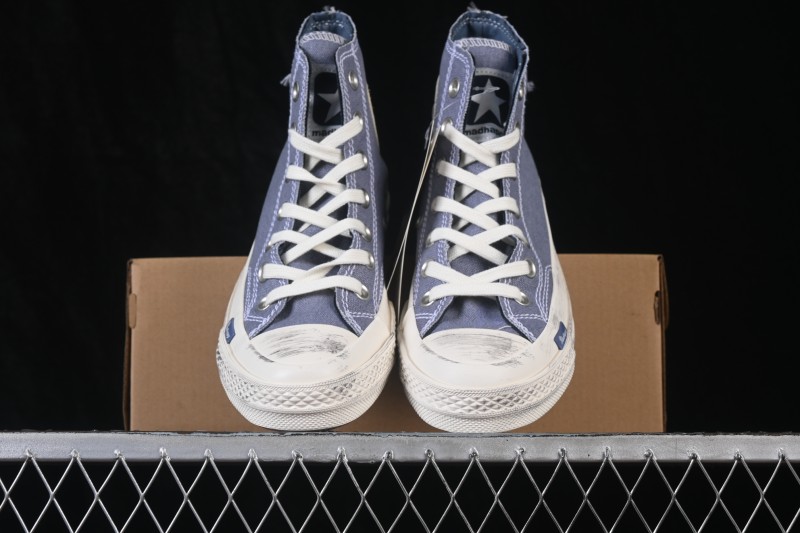 Converse Chuck 70 High-Top Canvas Sneakers with Suede Star Logo - A19148C