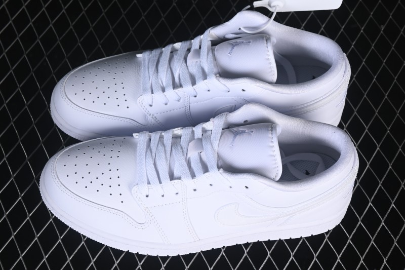 Nike Air Jordan 1 Low Classic White Casual Sneakers for Men - DV0990-111