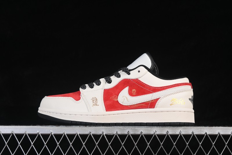 Nike Air Jordan 1 Low Retro Basketball Shoes Year of the Horse Limited Edition - JY6988-137