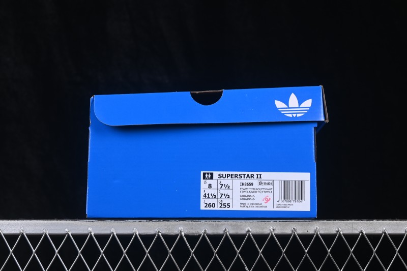Adidas Superstar II Shell-Toe Casual Sneakers with Premium Leather Upper - IH8659