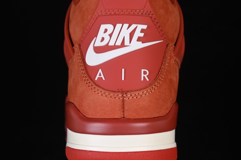 Nike Nigel Sylvester x Air Jordan 4 OG Brick By Brick Red Suede Sneakers - HF4340-800