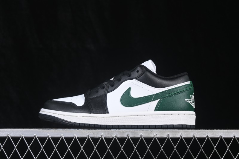 Nike Air Jordan 1 Low Retro Basketball Shoes with Classic Color Blocking - 553558-047