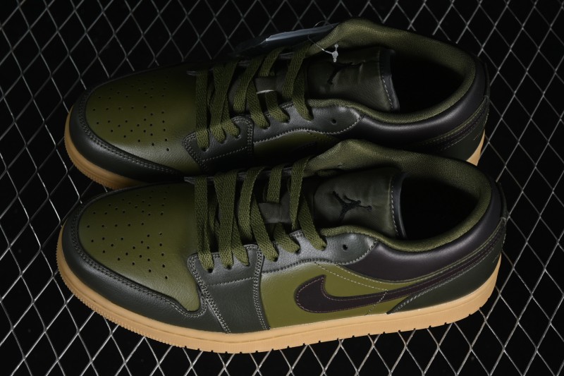 Air Jordan 1 Low OG Retro Basketball Shoes with Woven Leather Upper - IR0840-325