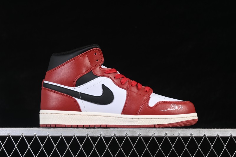Nike Air Jordan 1 Mid Chinese New Year Year of the Horse Limited Edition Mid-Top Casual Sneakers - DQ8426-105