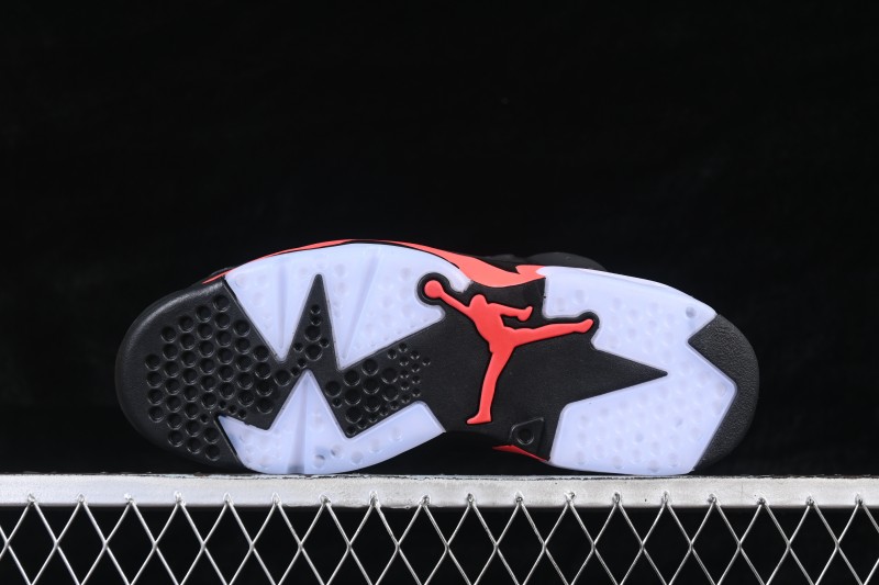 Nike Air Jordan 6 Retro Sneakers with Infrared Accents and Classic Design - CT8529-001