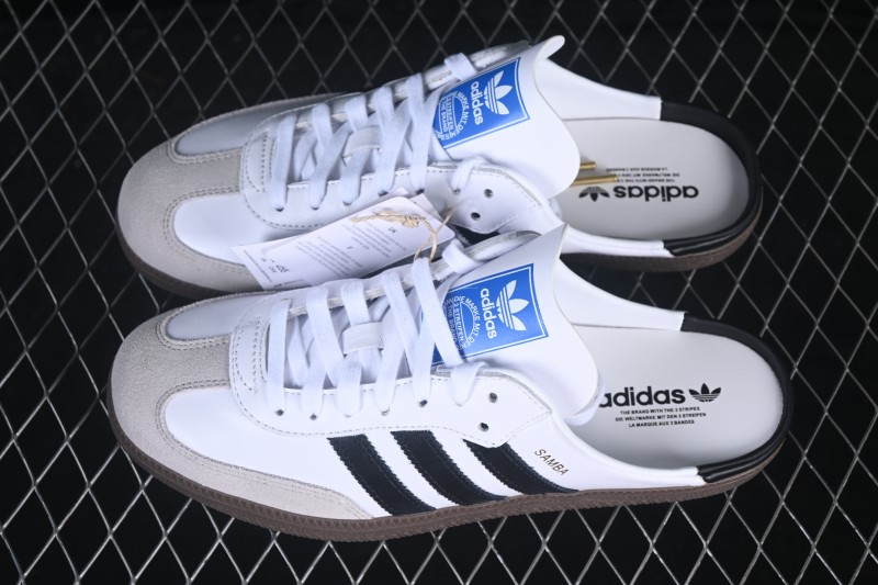 Adidas Samba OG Casual Slide Sandals with Premium Leather Upper - LB3814