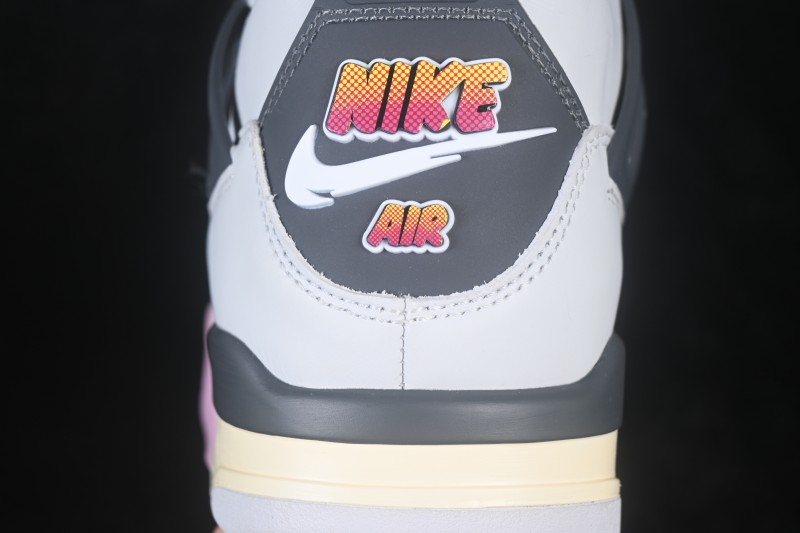 Nike Air Jordan 4 Retro Comic AJ4 Running Shoes with Graphic Design - JA1135-100