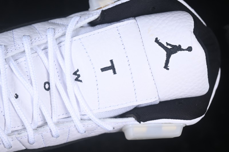 Nike Air Jordan 12 Retro Taxi Basketball Shoes with Gold Eyelets - CT8013-117