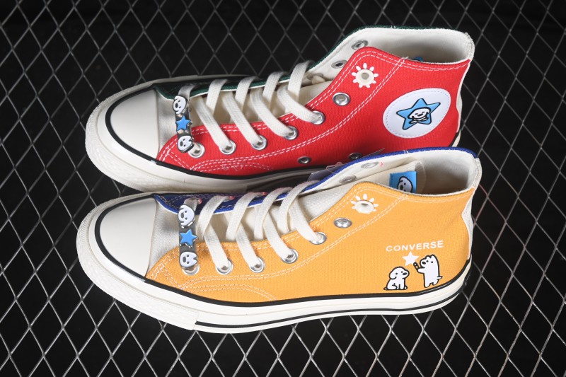 Converse Matsui x Chuck 70 Simple Fresh Lace-Up Round Toe High-Top Canvas Shoes - A21361C