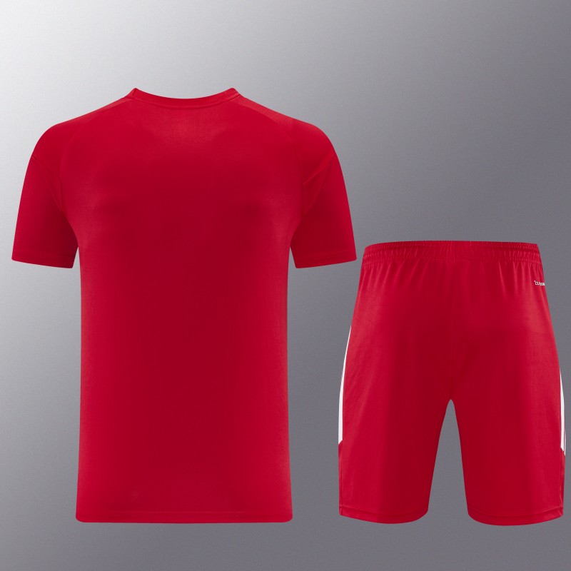 26/27 Adidas 14  Red Short Sleeve+Soccer Shorts