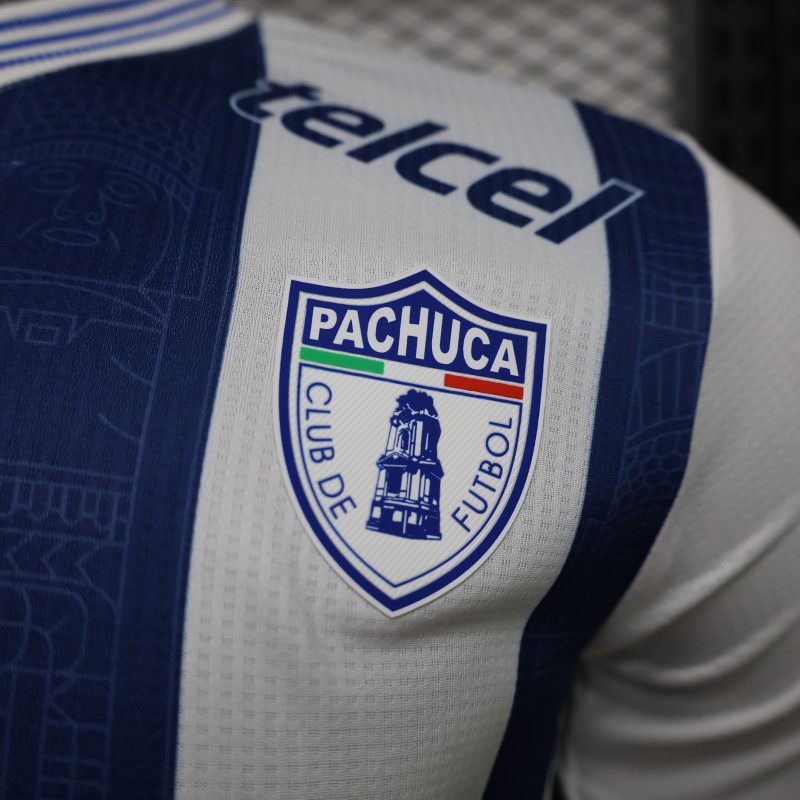 Player Version 26/27  Pachuca Home  White  Blue Jersey