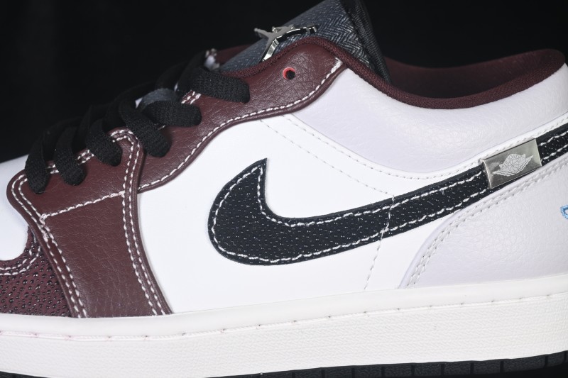 Air Jordan 1 Low OG Wine Red White Grey Low-Top Retro Cultural Basketball Shoes - IZ5846-101