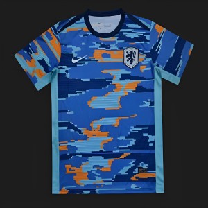 2024 Netherlands Blue Pre-Match Jersey