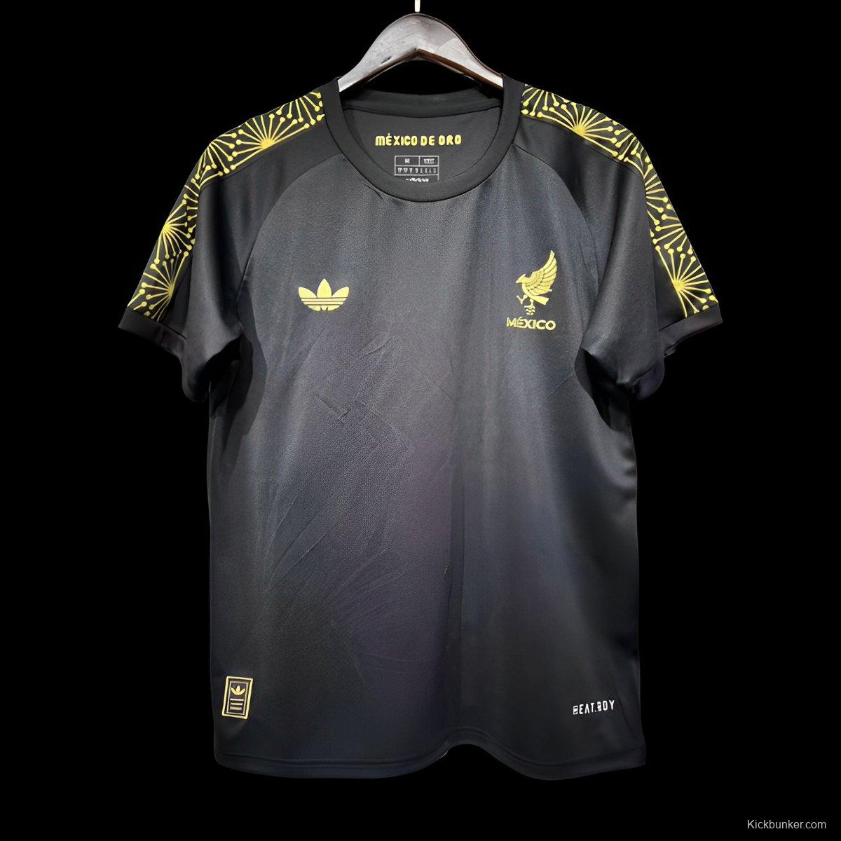 Player Version 2025 Mexico Gold Cup Black Pre-Match Jersey
