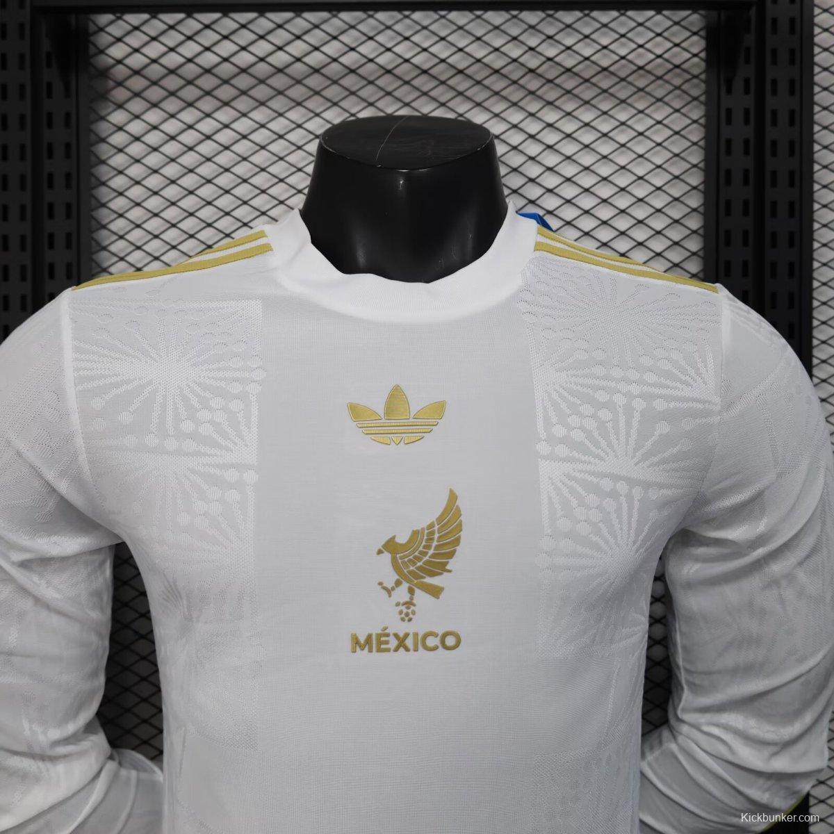 2025 Mexico Gold Cup WHITE Long Sleeve Jersey