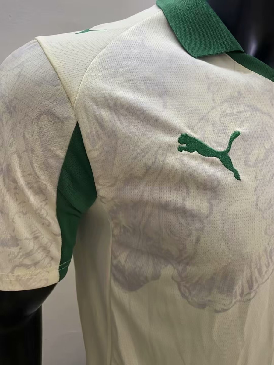 25/26 Palmeiras Off-White with Green Accents Jersey