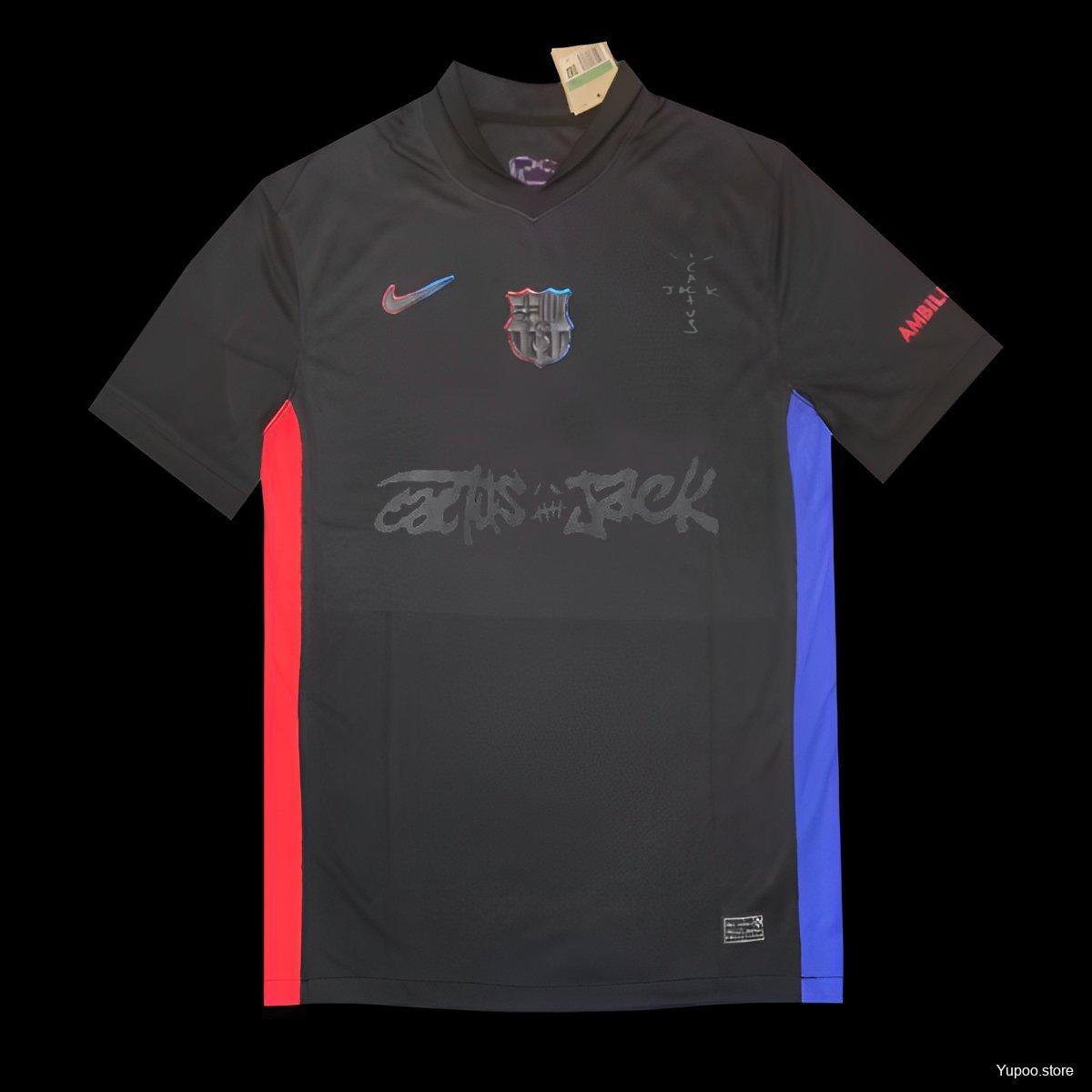 Retro 24/25 Barcelona x Travis Scott Away Jersey