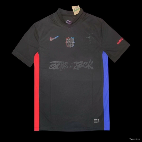 Retro 24/25 Barcelona x Travis Scott Away Jersey