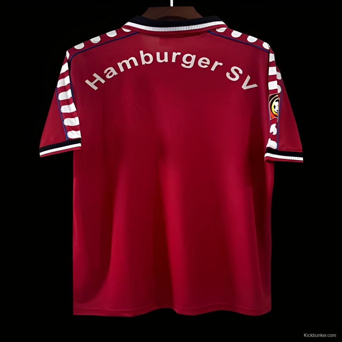Retro 00/01 Hamburger SV Third Red Jersey