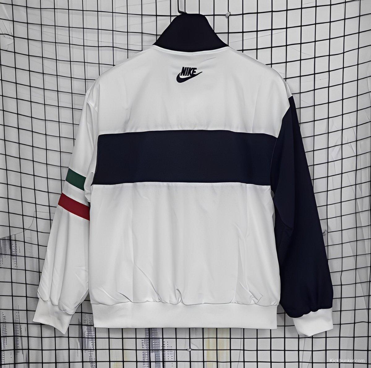1994 Italy White Full Zipper Jacket Windbreaker