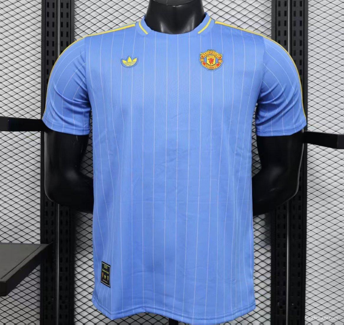 Player Version 25/26 Manchester United Sky Blue  Adidas Original Jersey