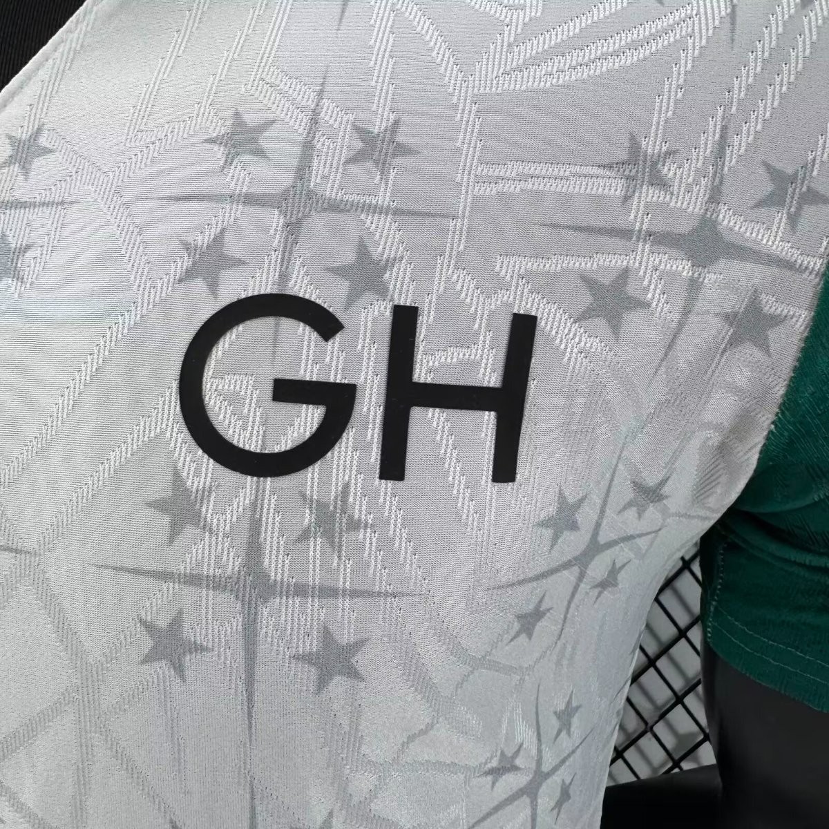Player Version 2026 Ghana White with Black Star and Red-Green Sleeves Jersey