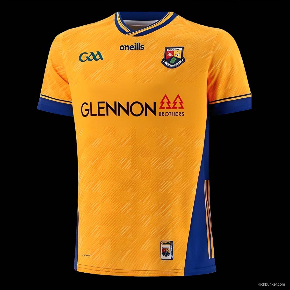 2026 Longford Gold with Blue Trim Jersey