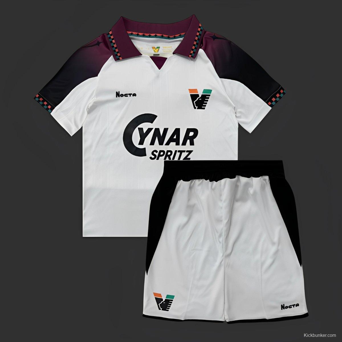 25/26 Kids Venezia Away White Jersey