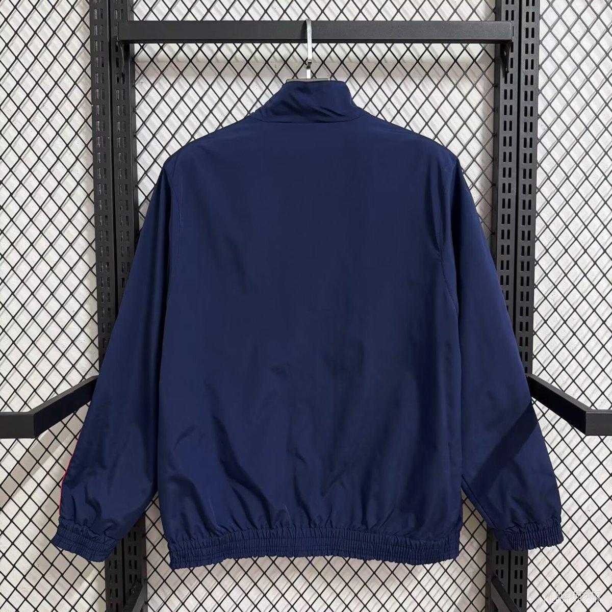 25/26 Bayern Munich Navy Full Zipper Windbreaker