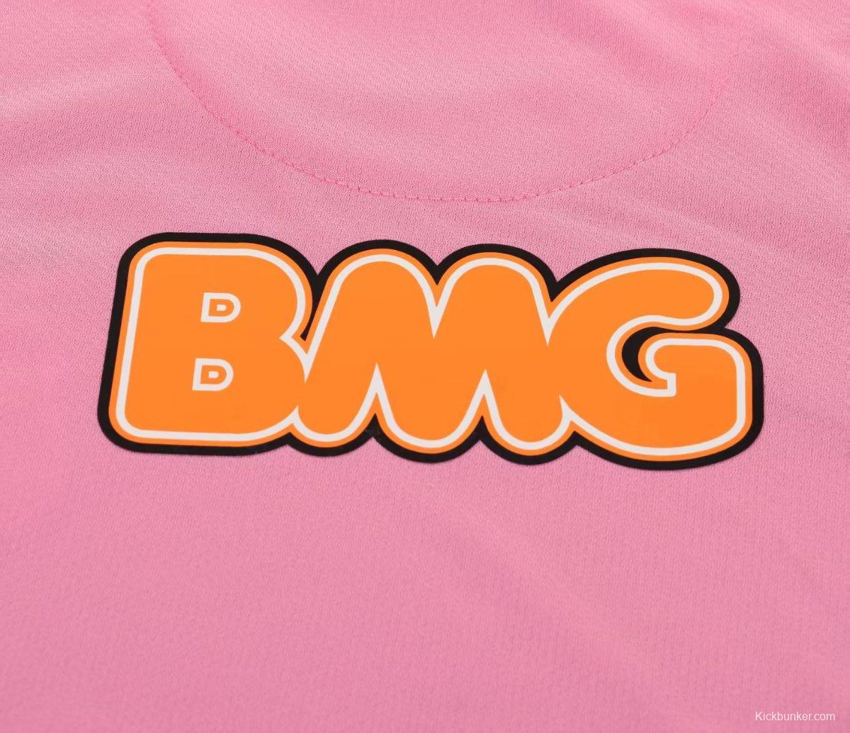 Retro 12/13 Kids Santos Away Pink Long Sleeve Jersey