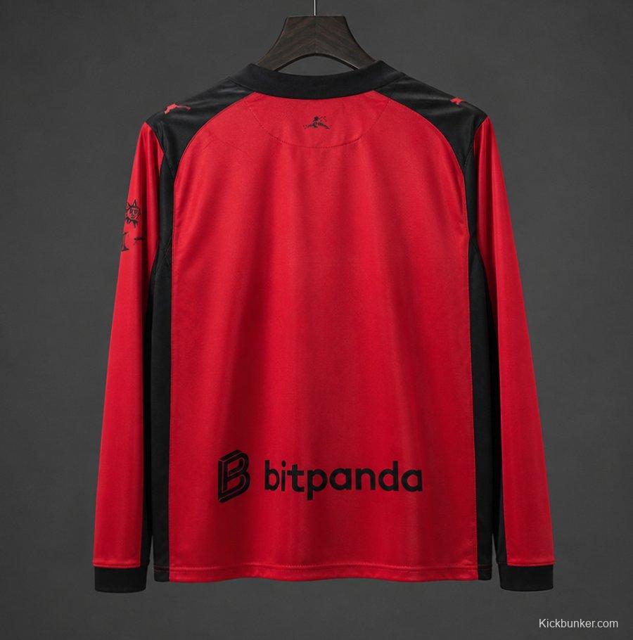 25/26 AC Milan x Slam Jam Limited Edition Long Sleeve Red Forth Jersey