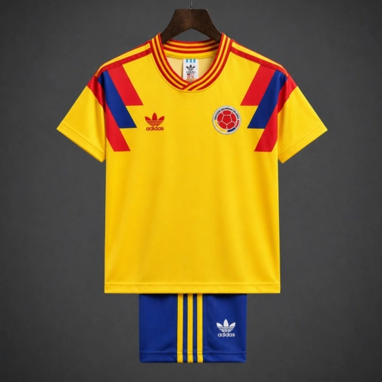 Retro Kids 1990 Colombia Home Jersey