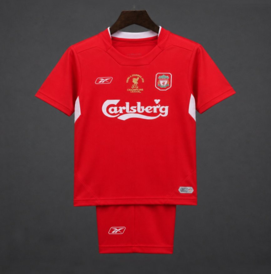 Retro Kids 04/05 Liverpool Home Jersey