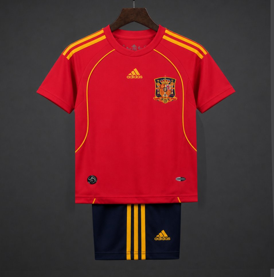 Retro Kids 2008 Spain Home Jersey