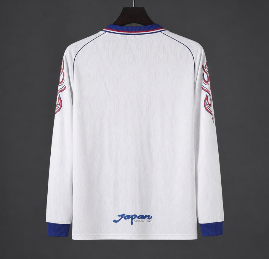Retro 1998 Japan White Long Sleeve Jersey