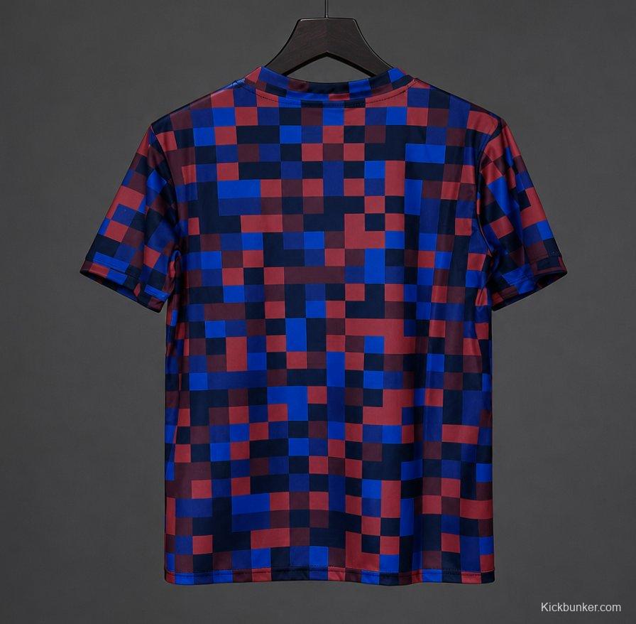 26/27 Barcelona Pre-Match Shirt Pixelated Blaugrana Jersey
