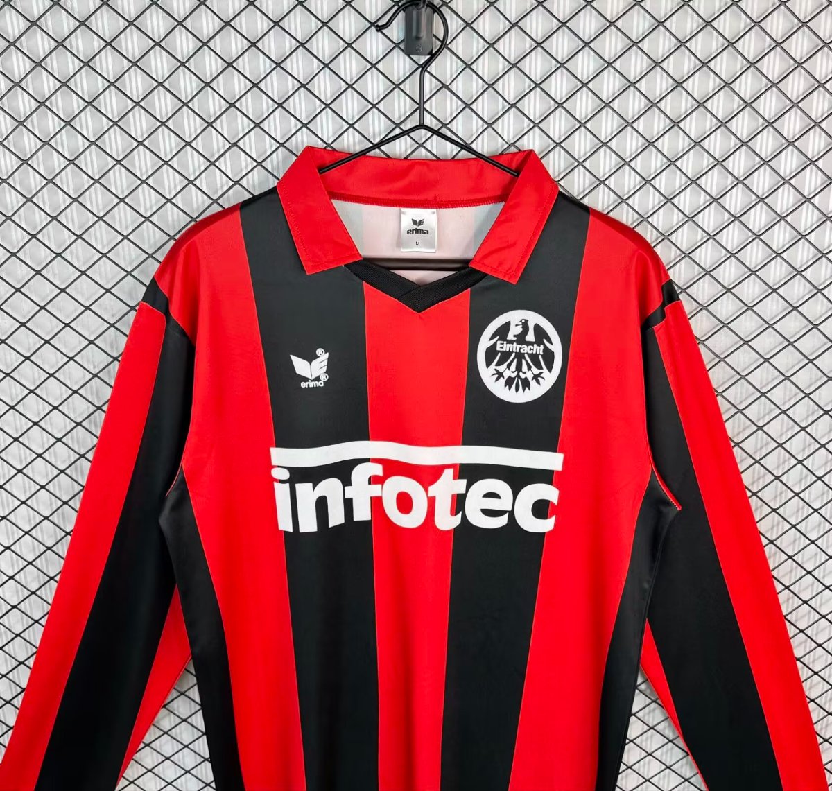 Retro 88/89 Eintracht Frankfurt Home Long Sleeve Jersey