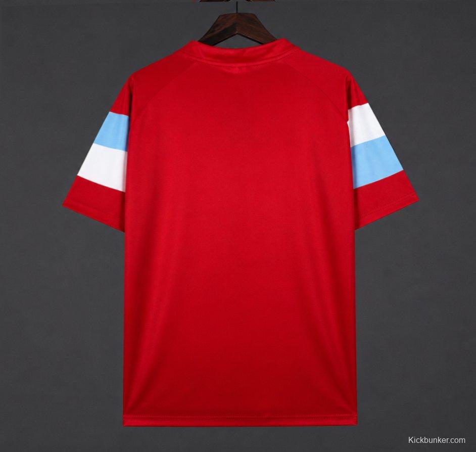 Retro 90/91 Napoli Third Red Jersey