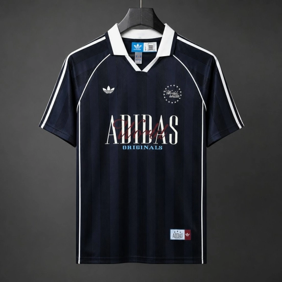 Adidas World Wide Version Polo Navy Blue Jersey