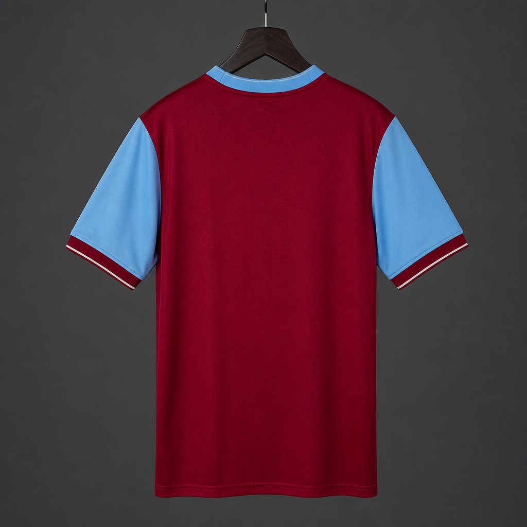Retro 08/09  Aston Villa Claret & Sky Blue Home Jersey