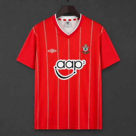 Retro 11/12 Southampton FC Red with White Pinstripe Home Jersey